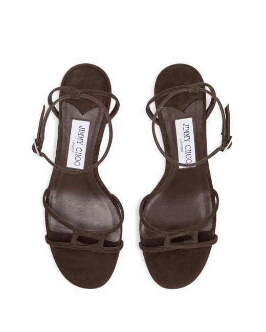 Jimmy Choo Brown 65Mm 1998 Leo Sandals