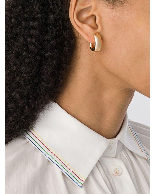 Pomellato White 18kt Rose Gold Iconica Hoop Earrings