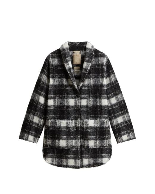 Woolrich Black Gentry Checked Overshirt