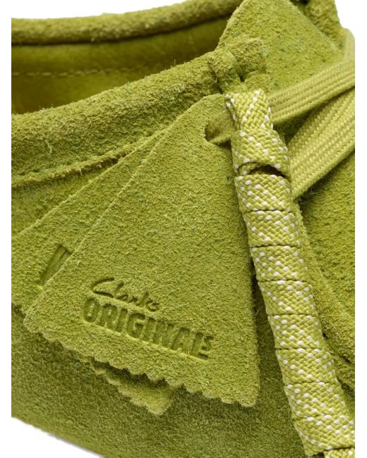メンズ Clarks スエード レースアップ ダービーシューズ Green