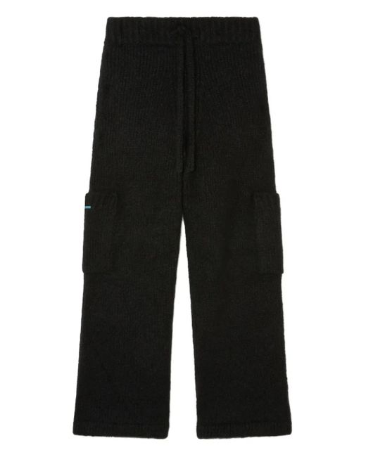 メンズ Alanui ドローストリング ニットパンツ Black