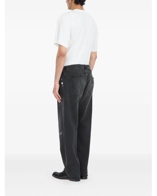 MM6 by Maison Margiela Black Distressed Jeans for men