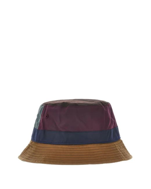Barbour Purple X Paul Smith Patchwork Bucket Hat for men
