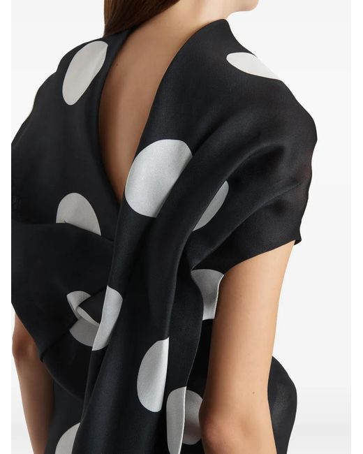 Khaite White Polka-Dot Dress