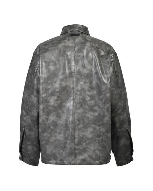 BREATH Gray Buttoned Pocket Shirt for men