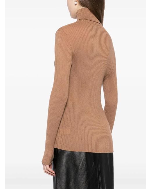 Pull En Cachemire À Col Roulé N.Peal Cashmere en coloris Brown