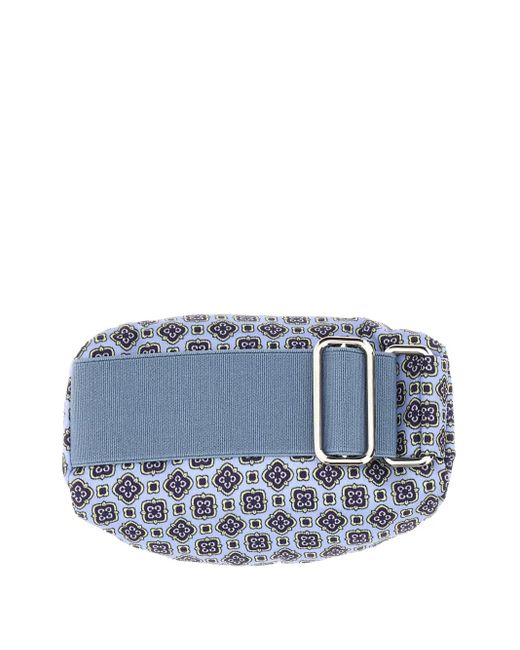 Prada Gray Printed Logo Wallet for men