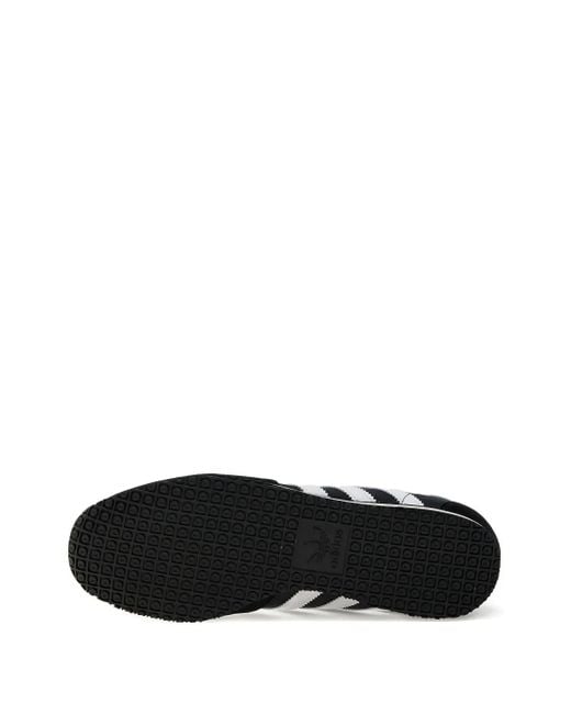 Adidas Black Galaxy Og 3-Stripes Suede Sneakers for men