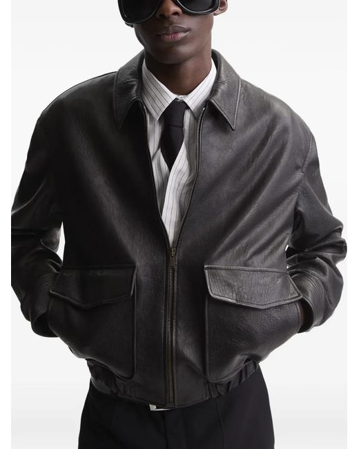 Saint Laurent Black Flap-Pocket Jacket for men