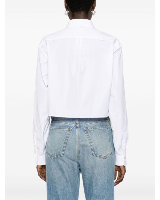 Camisa con placa del logo Givenchy de color White