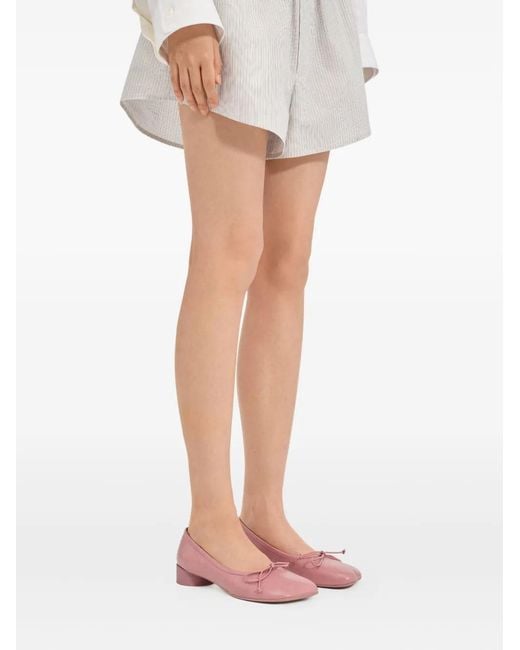 MM6 by Maison Margiela Bow Block-Heel Pumps in Pink | Lyst