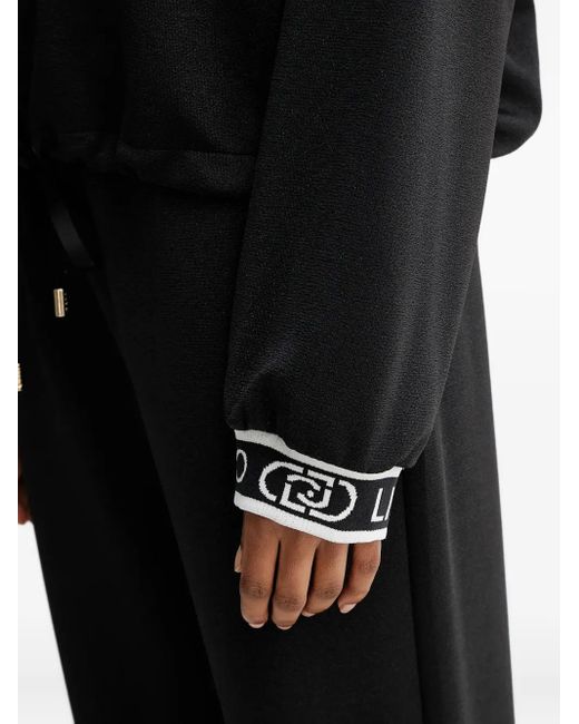 Liu Jo Black Drawstring-Fastening Sweater