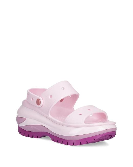 CROCSTM Pink Platform Strap Sandals