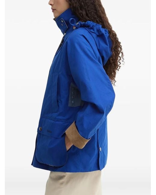 Barbour Blue X Paul Smith Hooded Jacket
