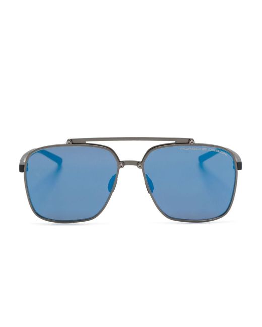 Porsche Design Blue P8937 Square-frame Sunglasses