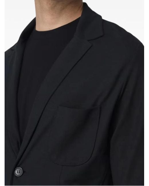 Zanone Black Patch-Pocket Blazer for men