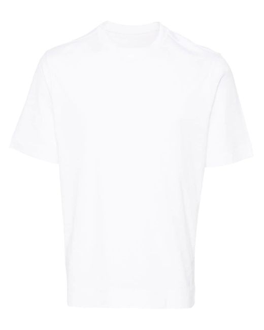 Circolo 1901 Pikee-T-Shirt mit Rundhalsausschnitt in White für Herren