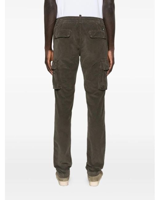 Mason's Gray Cardo-Pockets Trousers for men