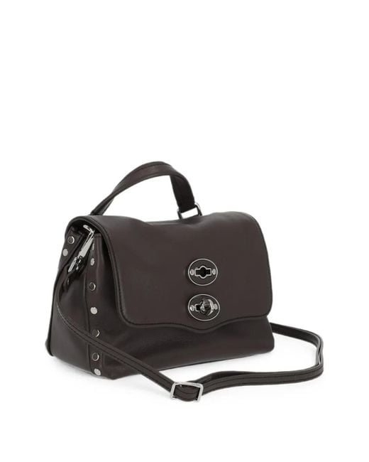 Zanellato Black Baby Postina Stud-Embellished Tote Bag