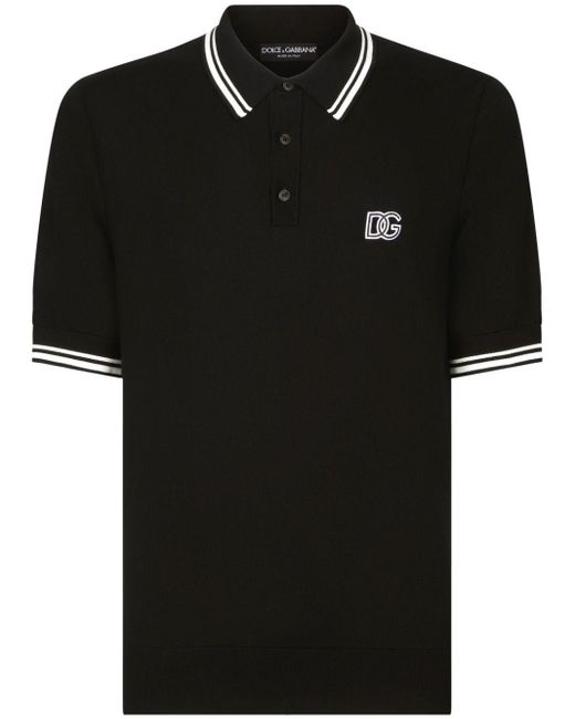 Dolce & Gabbana T-shirt Met Geborduurd Logo in het Black voor heren