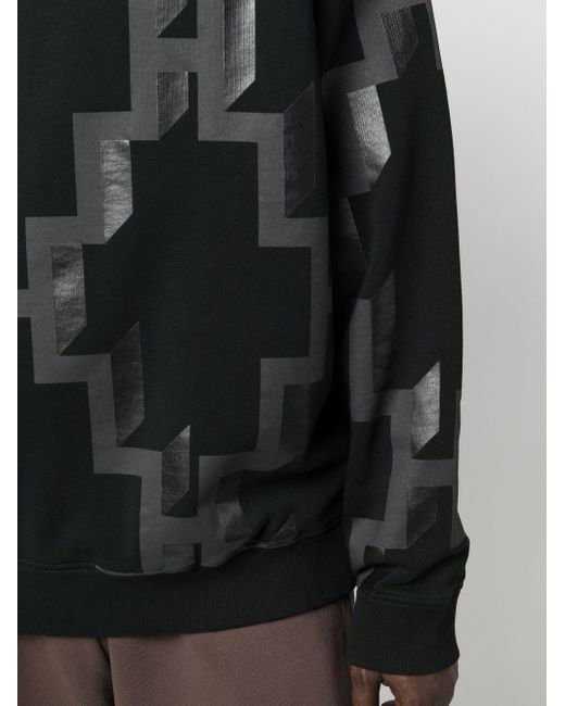 Marcelo Burlon Black Print Sweatshirt for men