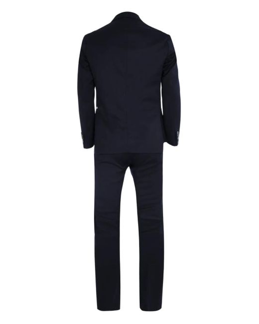 Tombolini Blue Wool Single-Breasted Suit for men