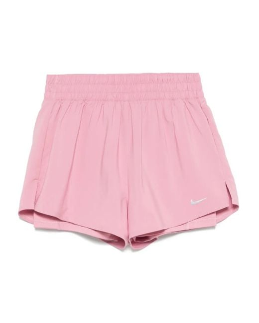 Nike Pink High-Waist 2-In-1 Shorts