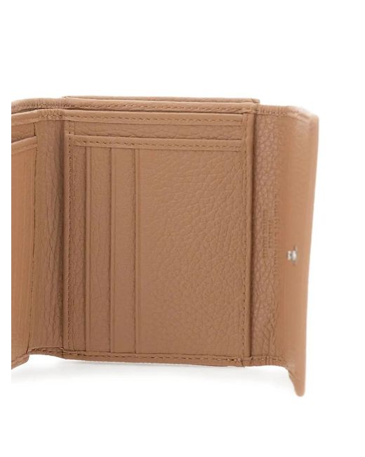 Gianni Chiarini Natural Pebbled-Leather Zip Wallet