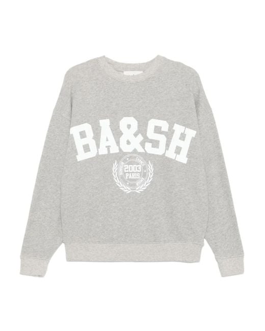 Sweat À Logo Imprimé Ba&sh en coloris White