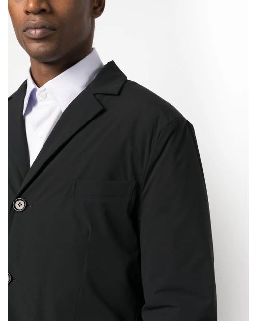 Aspesi Black Paperino Single-Breasted Blazer for men