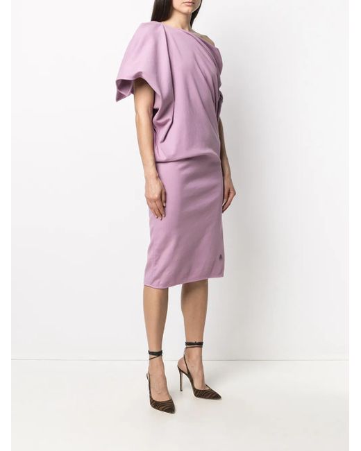 The Attico Pink Off-shoulder Dress