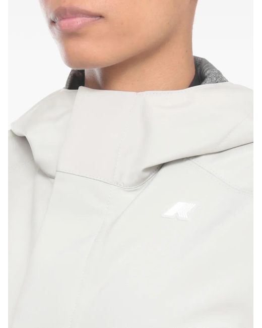 K-Way White Hoodie Jacket for men