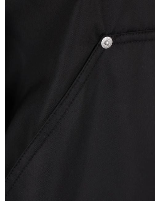 Prada Black Re-Nylon Triangle-Logo Hooded Jacket for men
