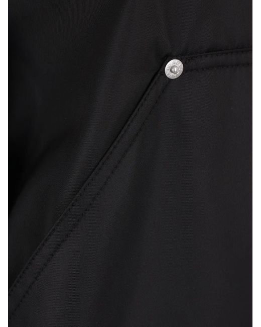 Prada Black Re-Nylon Triangle-Logo Hooded Jacket for men