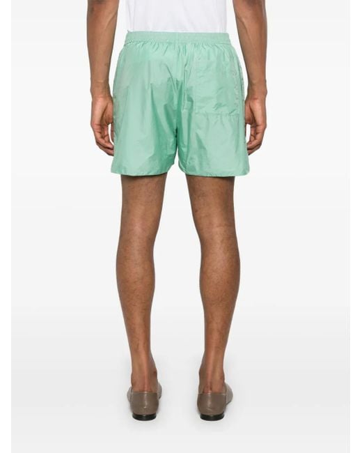 Auralee Green Light Sheer Shorts for men