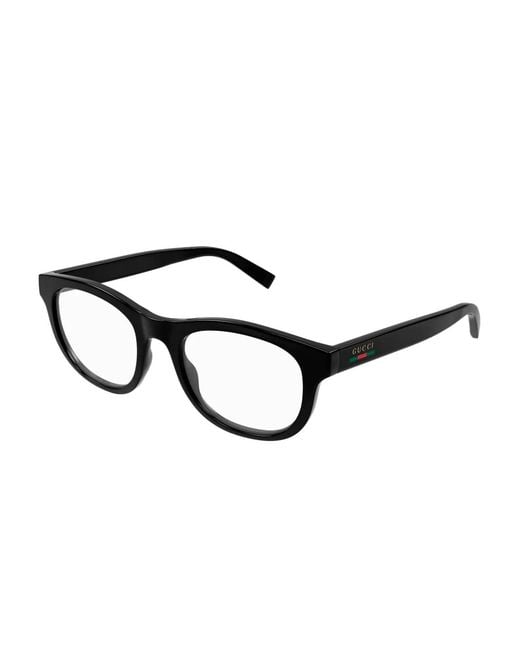 Gucci Black Web-Detail Glasses