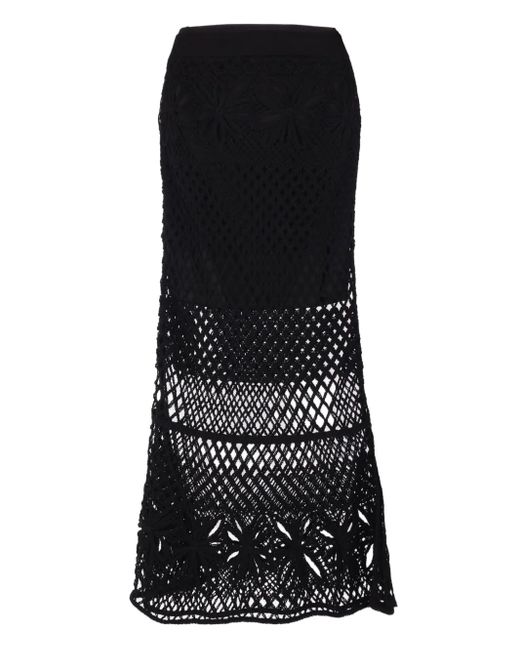 Pinko Double-layered Skirt Black