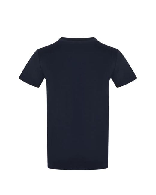 Dondup Blue Logo-Patch T-Shirt for men