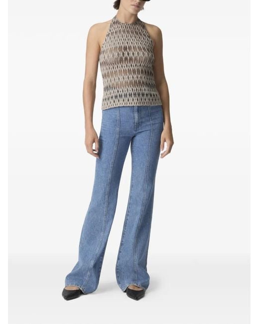 Missoni Gray Haut Dos Nu À Motif