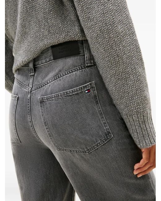 Tommy Hilfiger Gray Jean À Coupe Cinq Poches