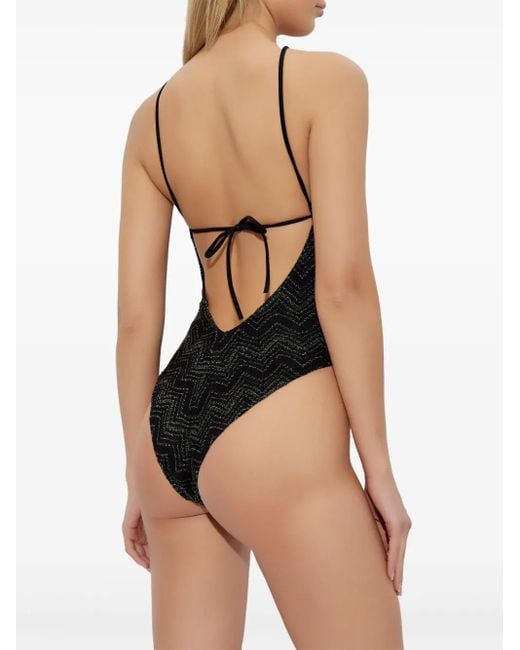 Bañador con cuello halter Missoni de color Black