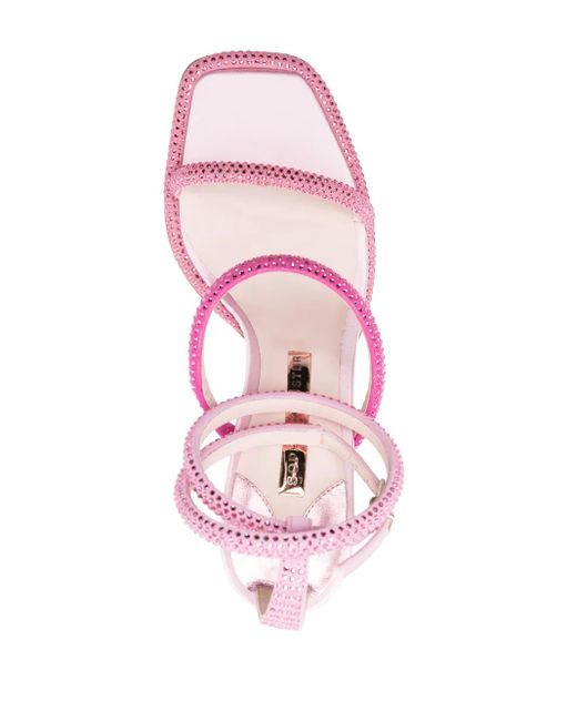 Sophia Webster Pink Callista 100Mm Crystal-Embellished Sandals