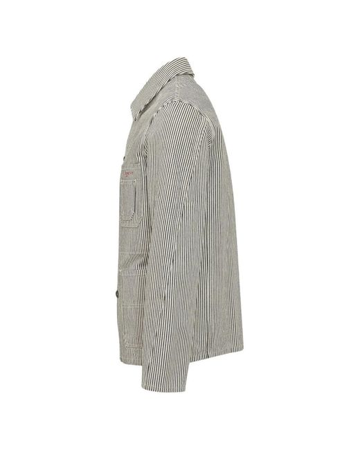 Givenchy Gray Stripe-Print Jacket for men