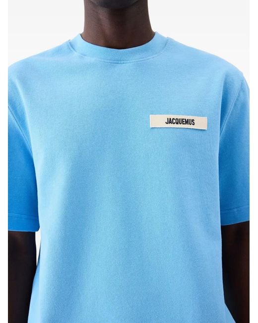 Jacquemus Blue The Gros Grain T-Shirt for men