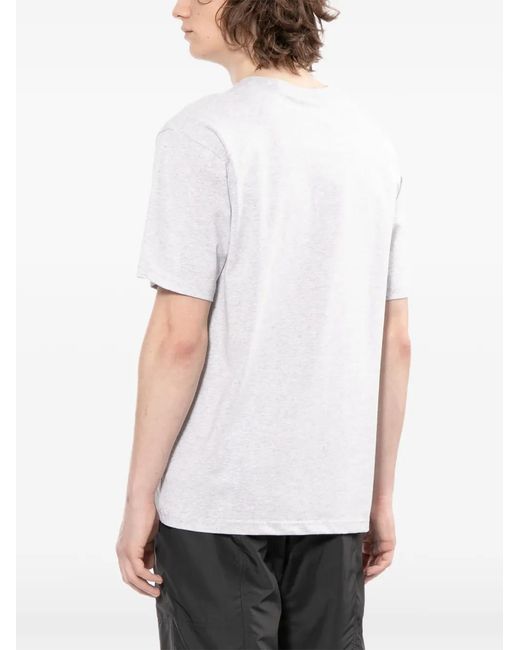 KTZ White Logo-Embrodiered T-Shirt for men