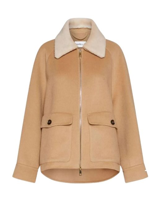 Marella パッチポケット ジップジャケット Natural