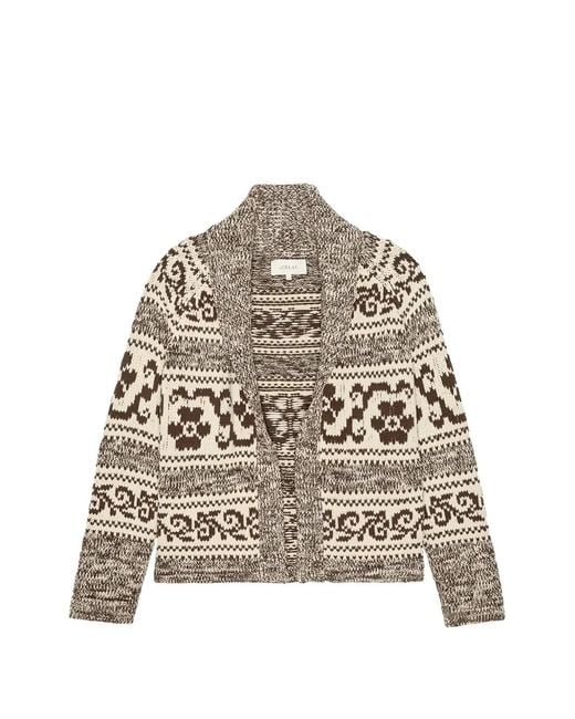 The Great Natural Fair Isle Shawl-Collar Cardigan