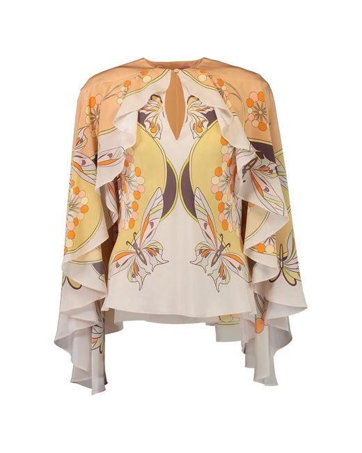 LaDoubleJ White Magic Ruffled Top