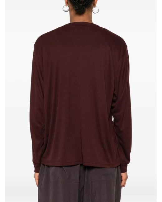 Studio Nicholson Purple Simmons Long-Sleeve T-Shirt
