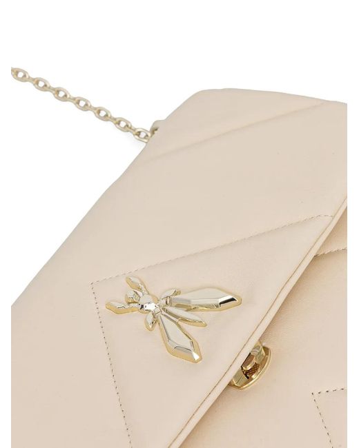 Patrizia Pepe Natural Quilted Cross Body Bag